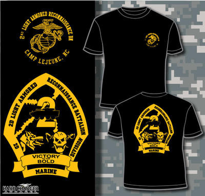 2nd Light Armored Reconnaissance Battalion T-shirt - Hard Charger